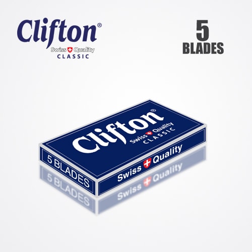 CLIFTON CLASSIC DOUBLE EDGE DURABLADE SWISS QUALITY RAZOR BLADES 5 PCS 4