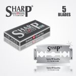 SHARP TITANIUM DOUBLE EDGE DURABLADE SWISS QUALITY RAZOR BLADES 5 PCS 1
