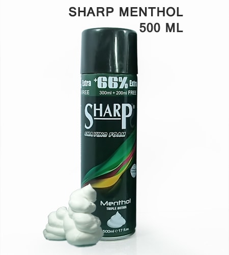 Sharp MentholShaving Foam 500ml -2